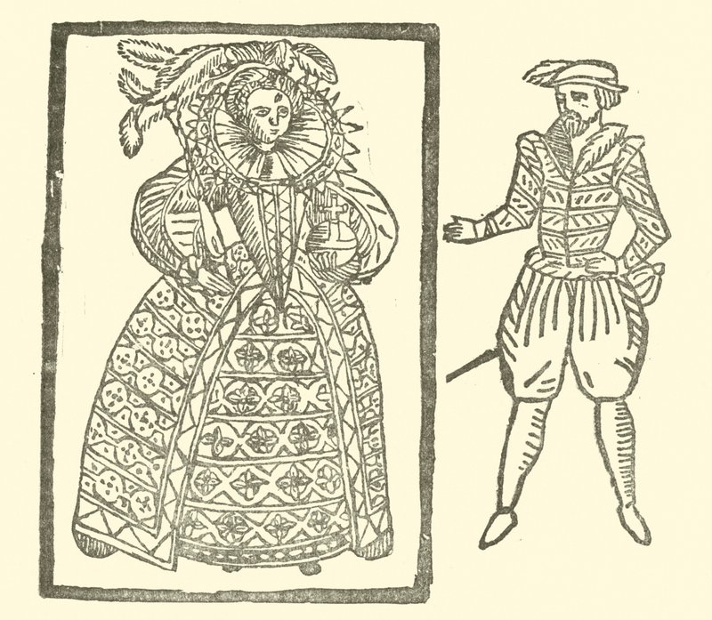 Illustrasjon for The Roxburghe Ballads (tresnitt) av (after) English School