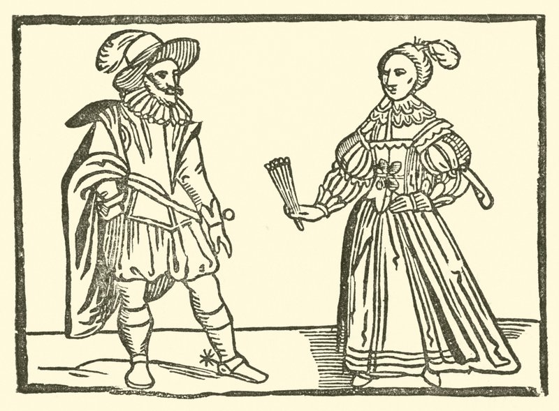 Illustrasjon for The Roxburghe Ballads (tresnitt) av (after) English School