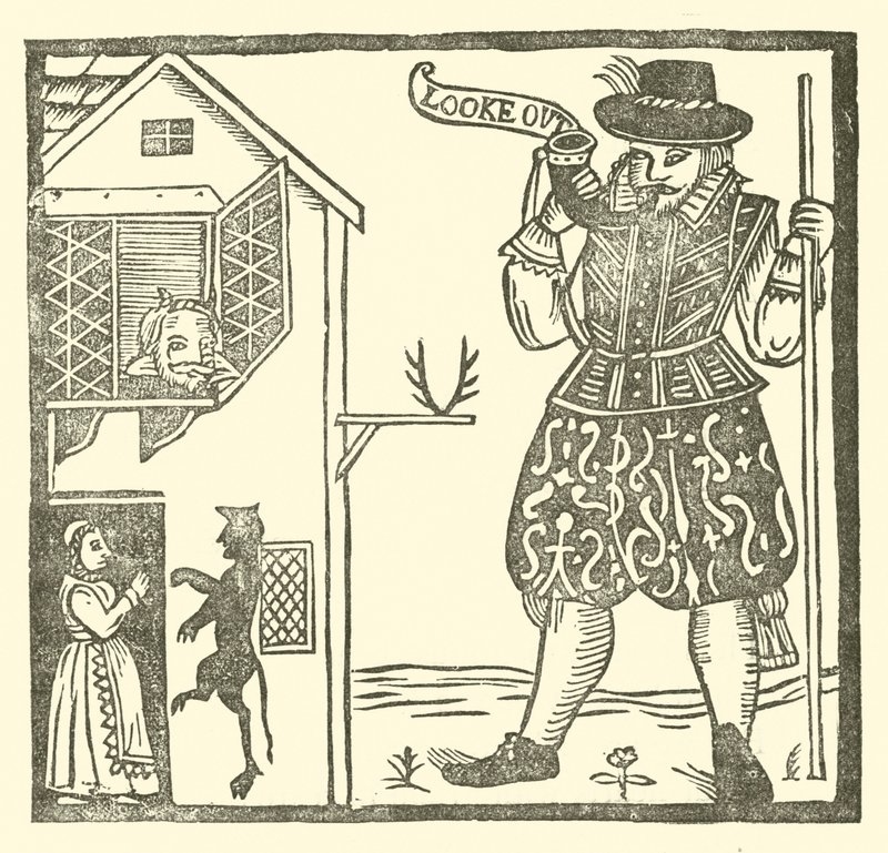 Illustrasjon for The Roxburghe Ballads (tresnitt) av (after) English School