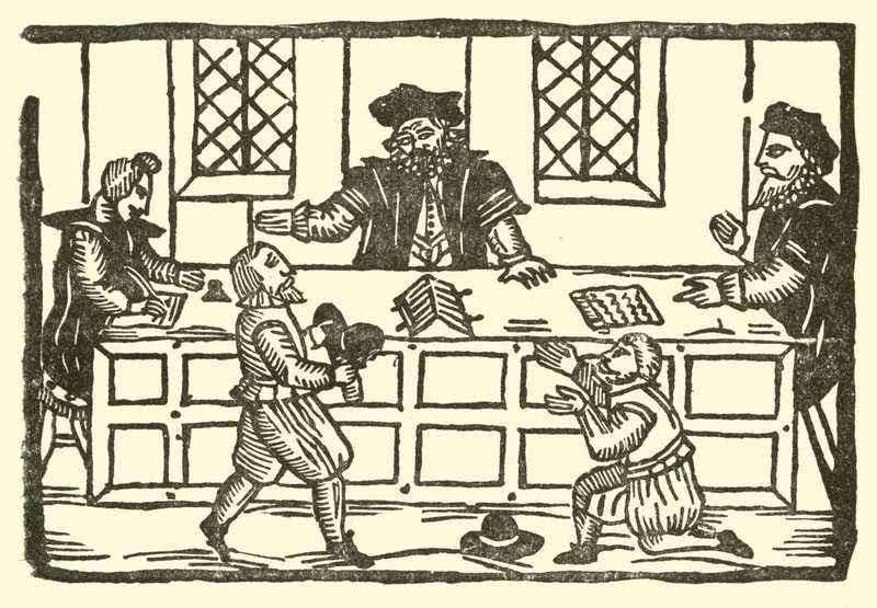 Illustrasjon for The Roxburghe Ballads (tresnitt) av (after) English School