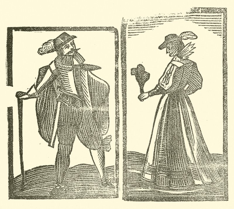 Illustrasjon for The Roxburghe Ballads (tresnitt) av (after) English School