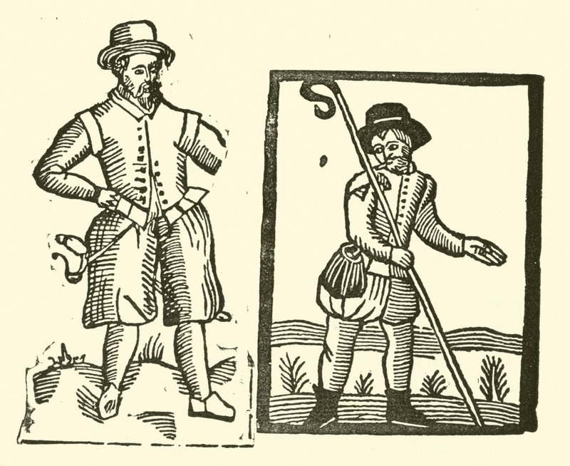 Illustrasjon for The Roxburghe Ballads (tresnitt) av (after) English School