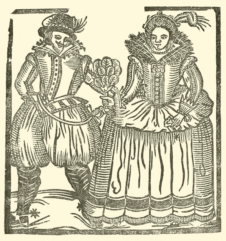Illustrasjon for The Roxburghe Ballads (tresnitt) av (after) English School