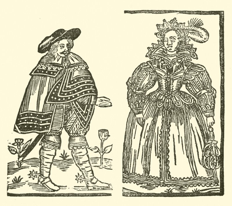 Illustrasjon for The Roxburghe Ballads (tresnitt) av (after) English School