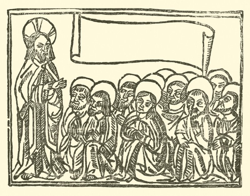 Illustrasjon for The Roxburghe Ballads (tresnitt) av (after) English School