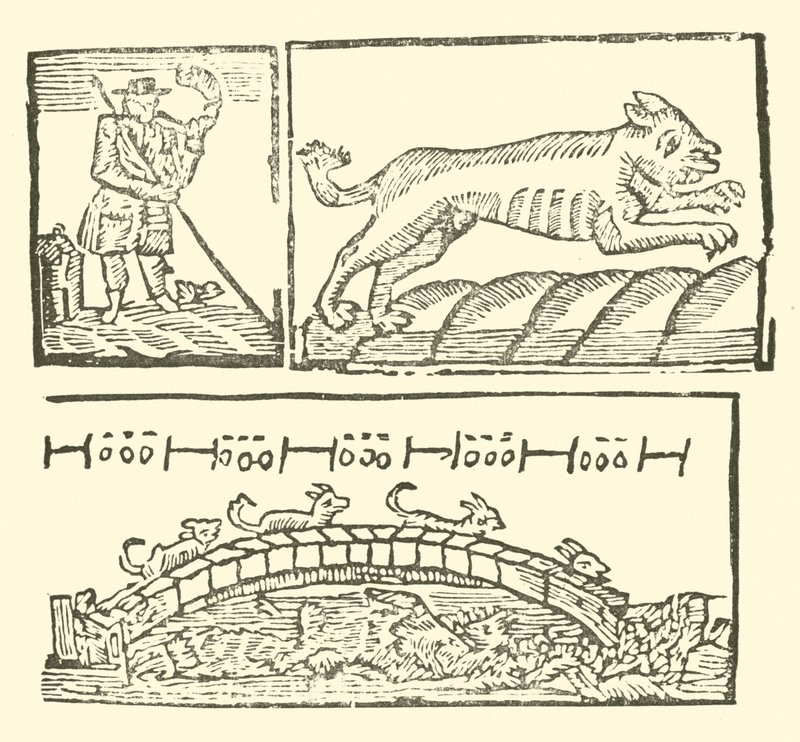 Illustrasjon for The Roxburghe Ballads (tresnitt) av (after) English School