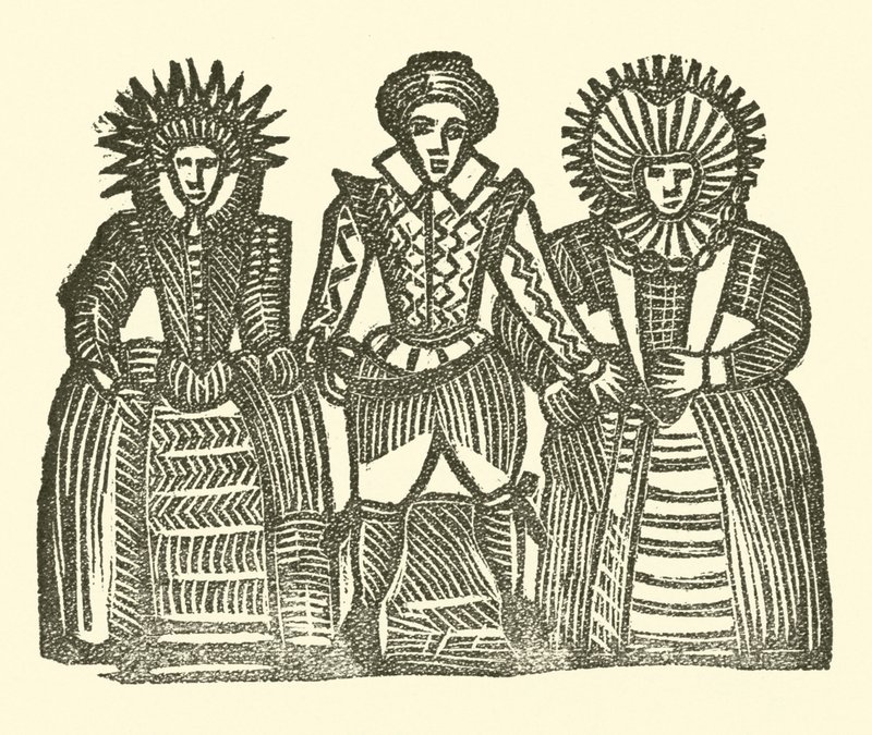 Illustrasjon for The Roxburghe Ballads (tresnitt) av (after) English School