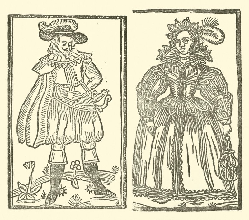 Illustrasjon for The Roxburghe Ballads (tresnitt) av (after) English School