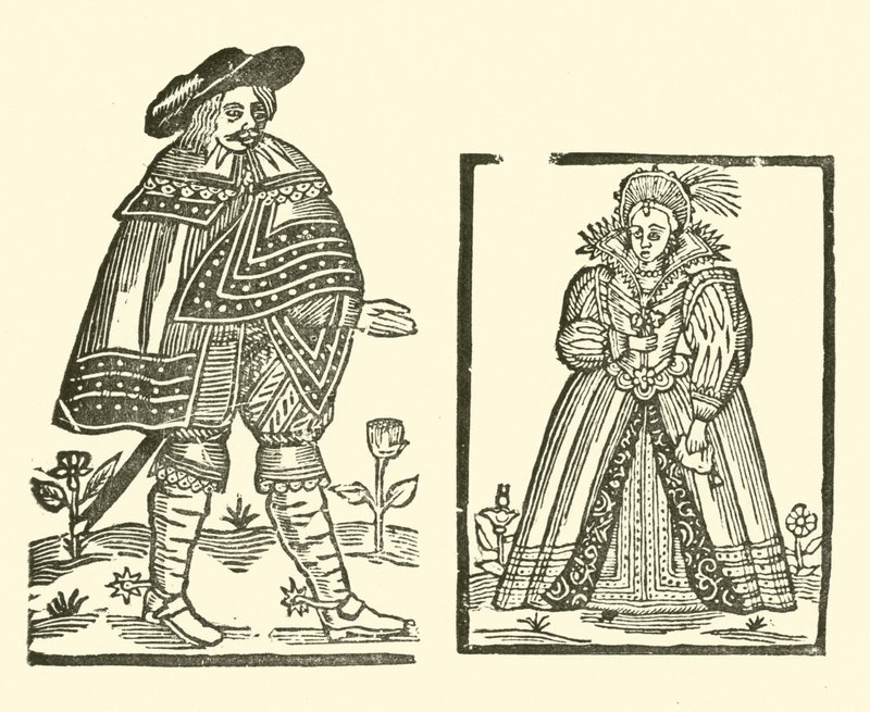 Illustrasjon for The Roxburghe Ballads (tresnitt) av (after) English School