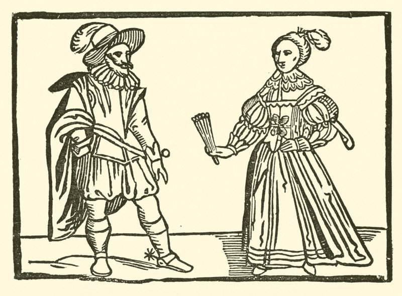 Illustrasjon for The Roxburghe Ballads (tresnitt) av (after) English School