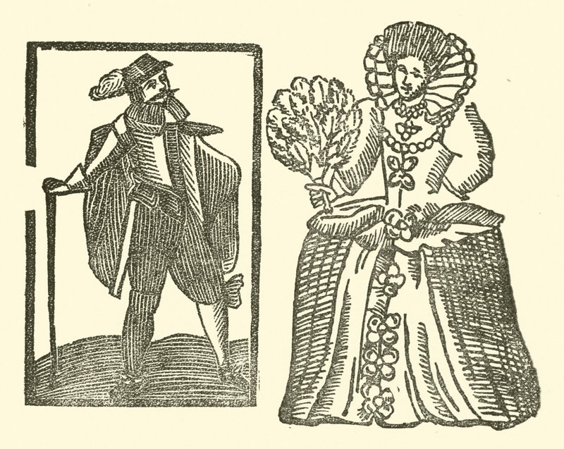 Illustrasjon for The Roxburghe Ballads (tresnitt) av (after) English School