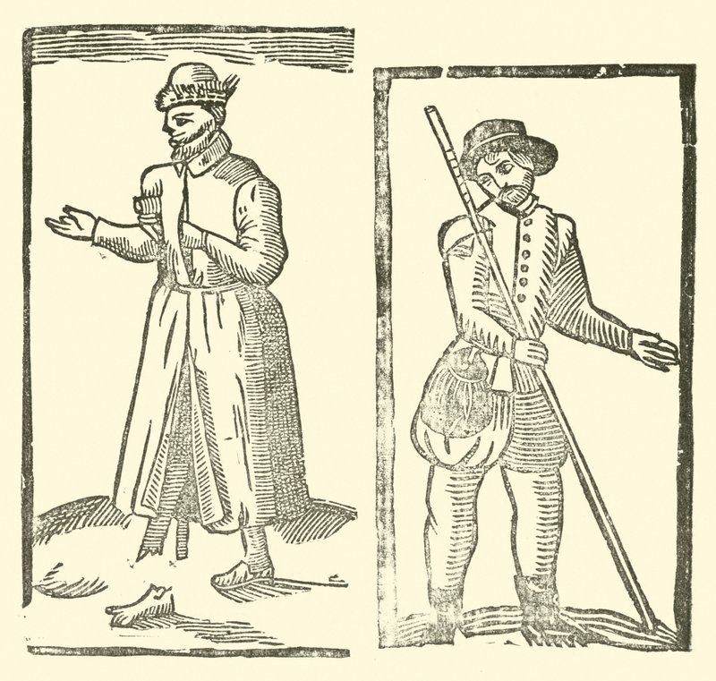 Illustrasjon for The Roxburghe Ballads (tresnitt) av (after) English School