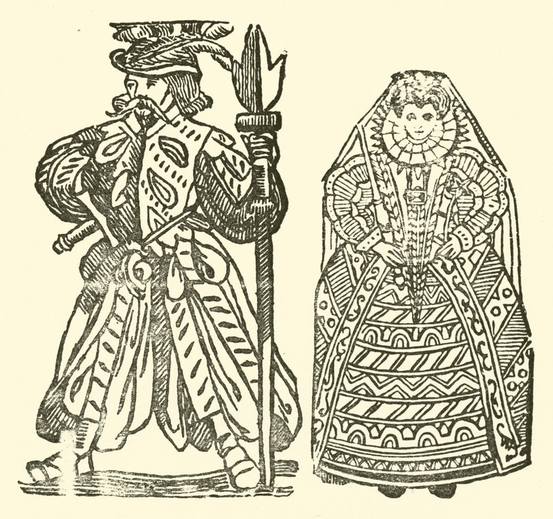 Illustrasjon for The Roxburghe Ballads (tresnitt) av (after) English School