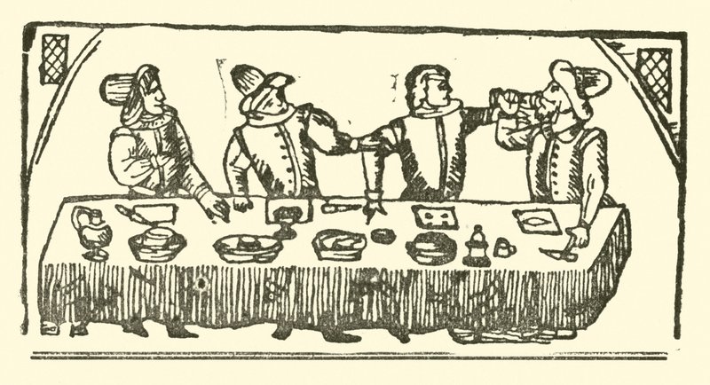 Illustrasjon for The Roxburghe Ballads (tresnitt) av (after) English School