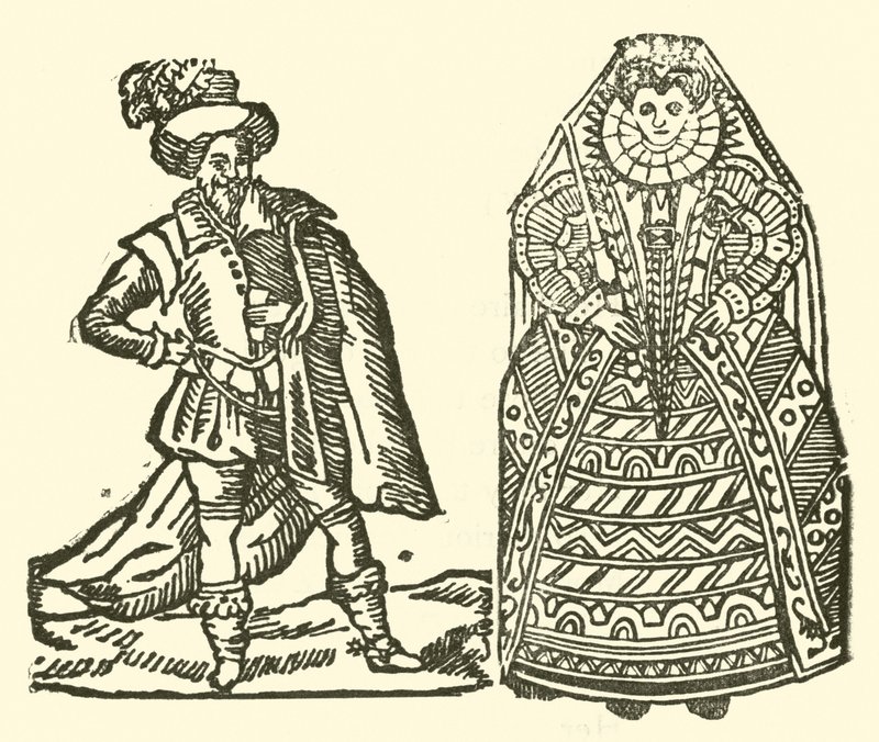 Illustrasjon for The Roxburghe Ballads (tresnitt) av (after) English School