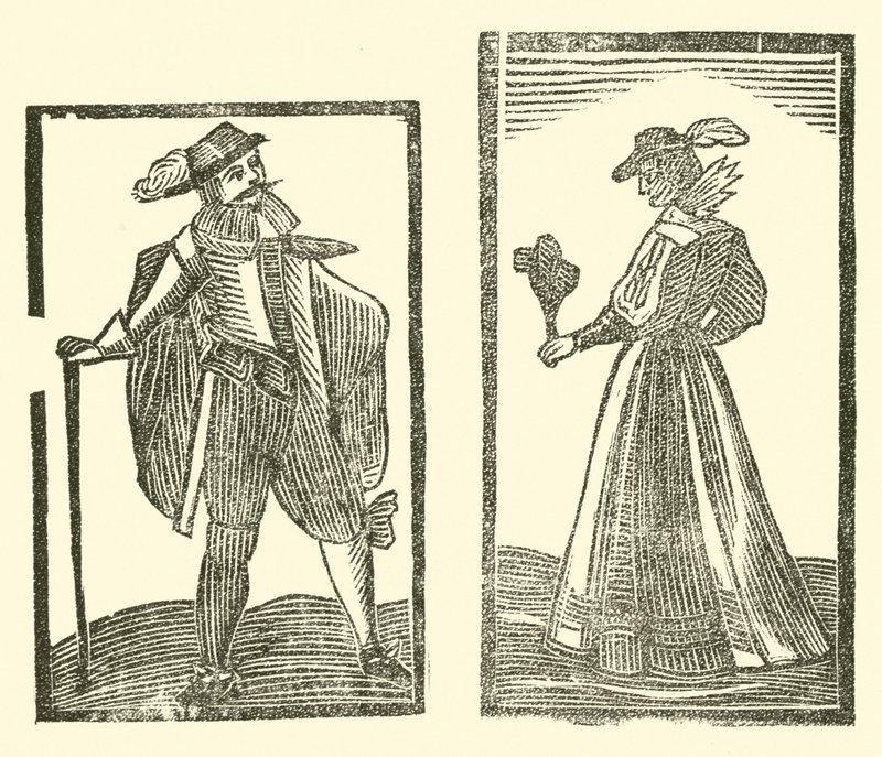 Illustrasjon for The Roxburghe Ballads (tresnitt) av (after) English School