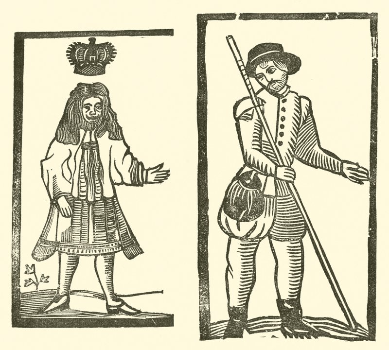 Illustrasjon for The Roxburghe Ballads (tresnitt) av (after) English School