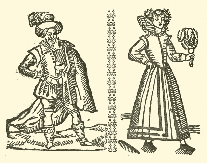 Illustrasjon for The Roxburghe Ballads (tresnitt) av (after) English School