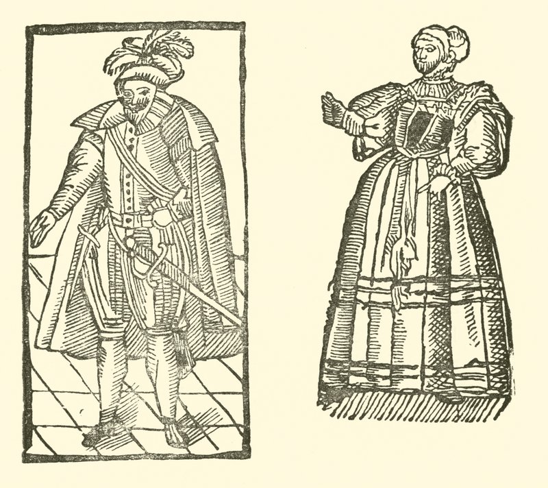 Illustrasjon for The Roxburghe Ballads (tresnitt) av (after) English School