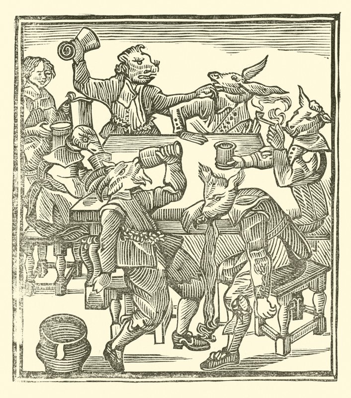 Illustrasjon for The Roxburghe Ballads (tresnitt) av (after) English School