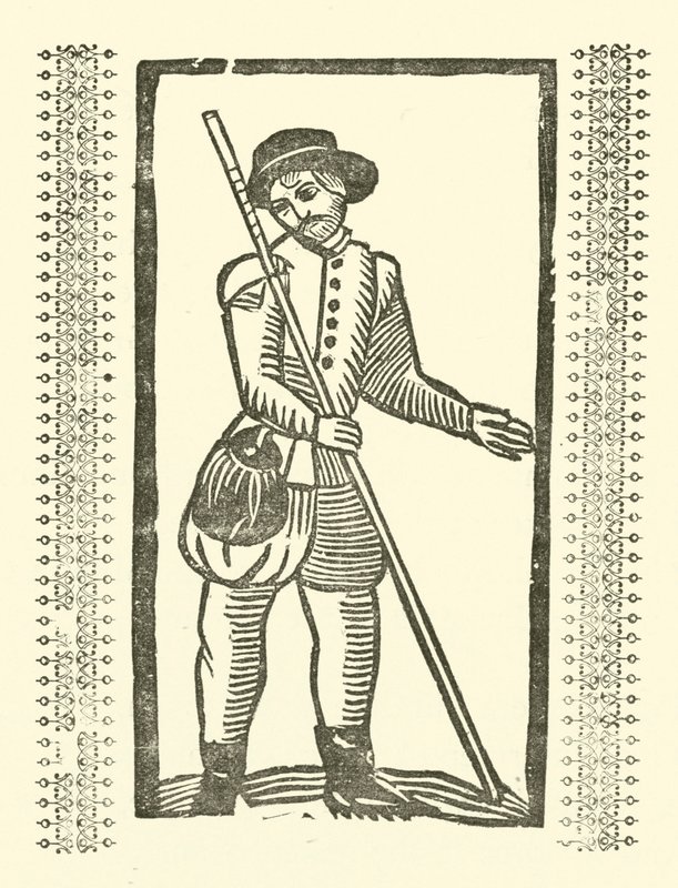Illustrasjon for The Roxburghe Ballads (tresnitt) av (after) English School