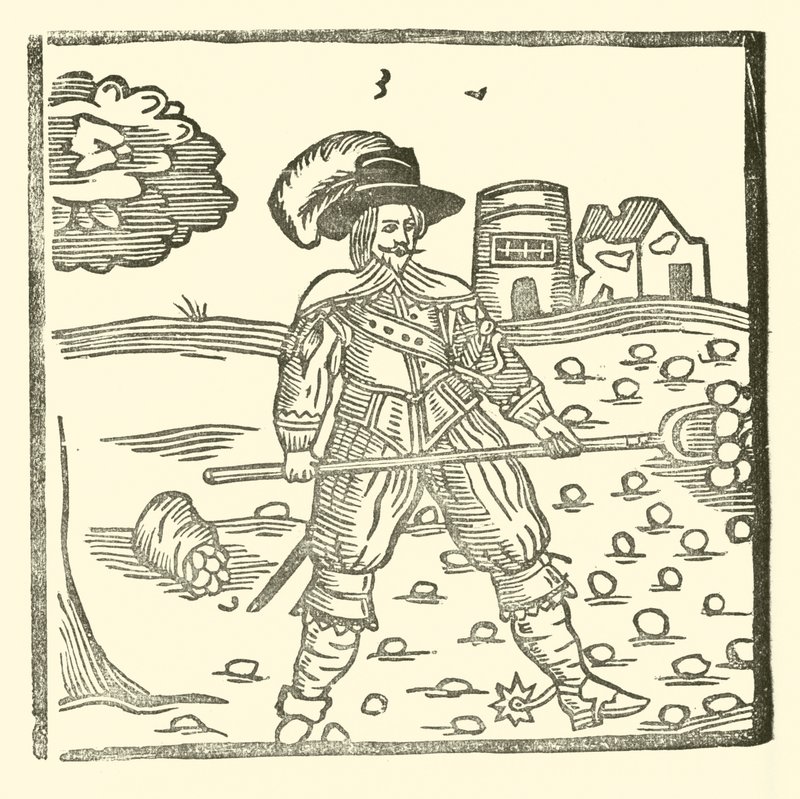 Illustrasjon for The Roxburghe Ballads (tresnitt) av (after) English School