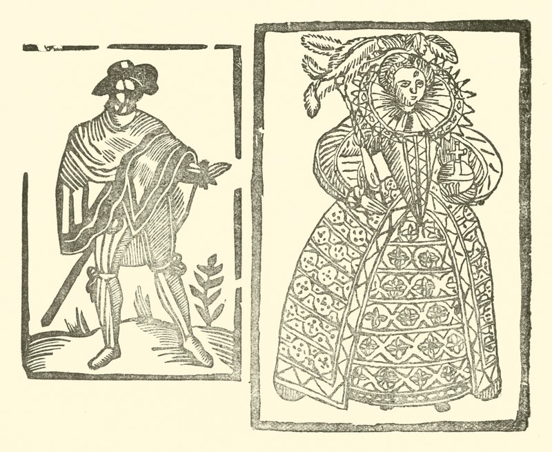 Illustrasjon for The Roxburghe Ballads (tresnitt) av (after) English School