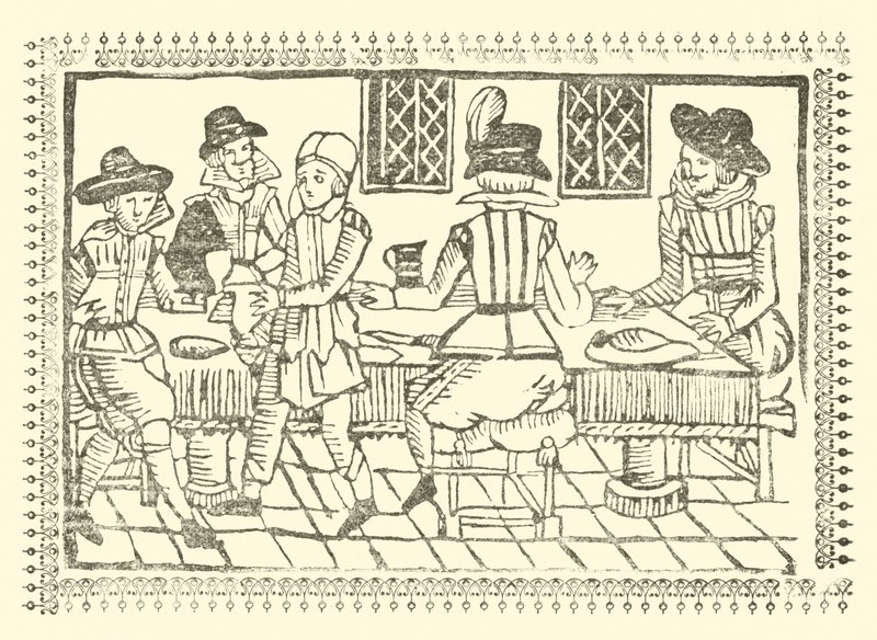 Illustrasjon for The Roxburghe Ballads (tresnitt) av (after) English School