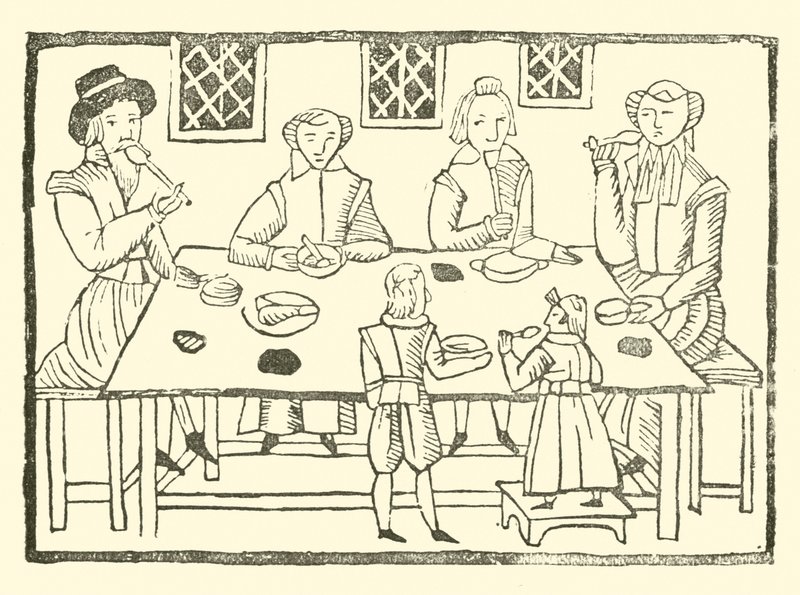 Illustrasjon for The Roxburghe Ballads (tresnitt) av (after) English School