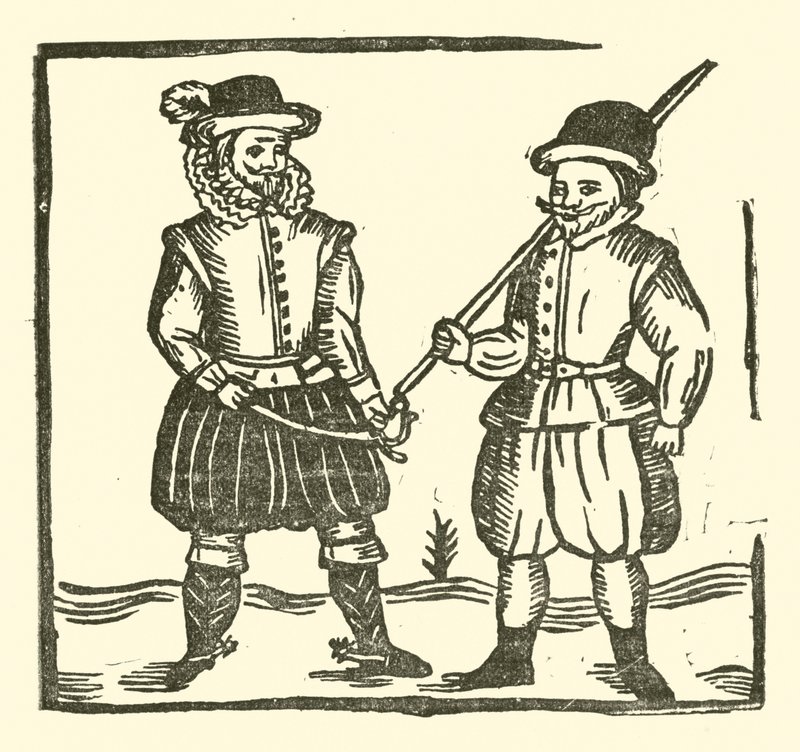 Illustrasjon for The Roxburghe Ballads (tresnitt) av (after) English School