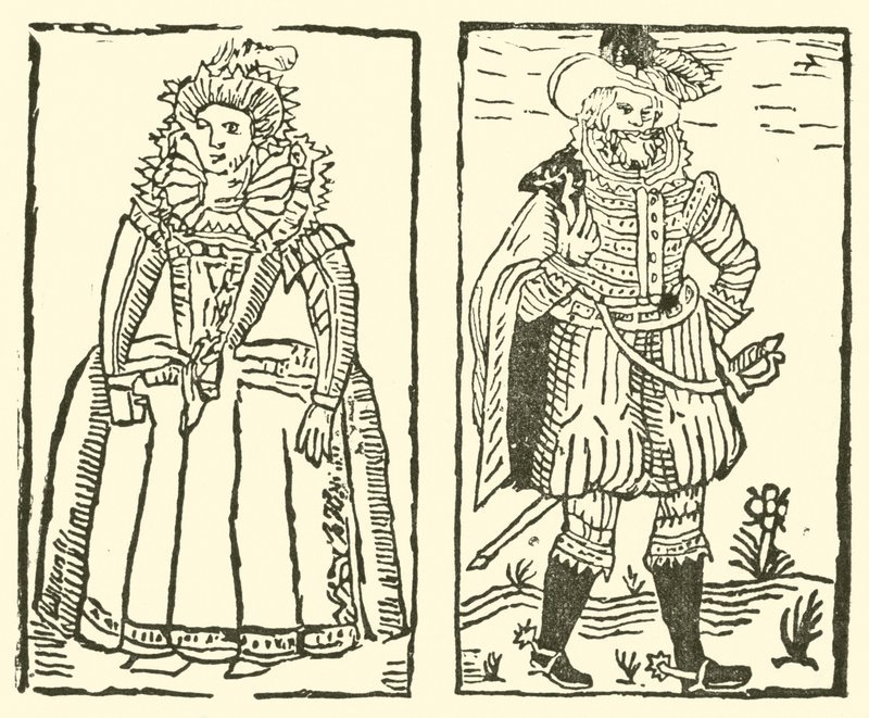Illustrasjon for The Roxburghe Ballads (tresnitt) av (after) English School