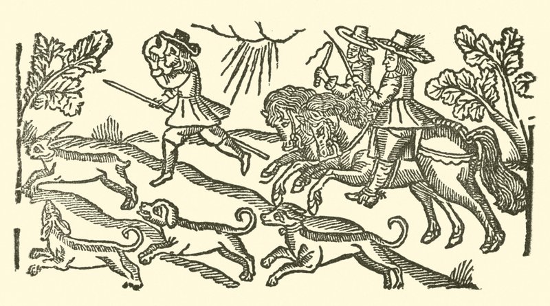 Illustrasjon for The Roxburghe Ballads (tresnitt) av (after) English School