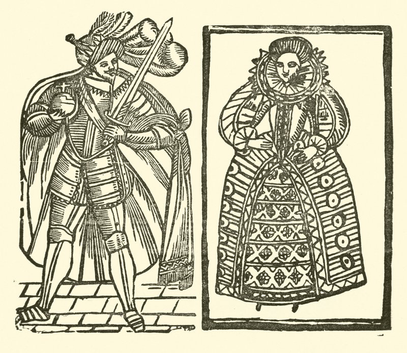 Illustrasjon for The Roxburghe Ballads (tresnitt) av (after) English School