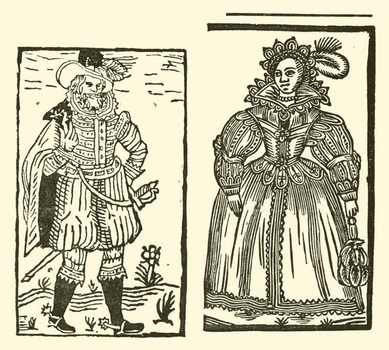 Illustrasjon for The Roxburghe Ballads (tresnitt) av (after) English School