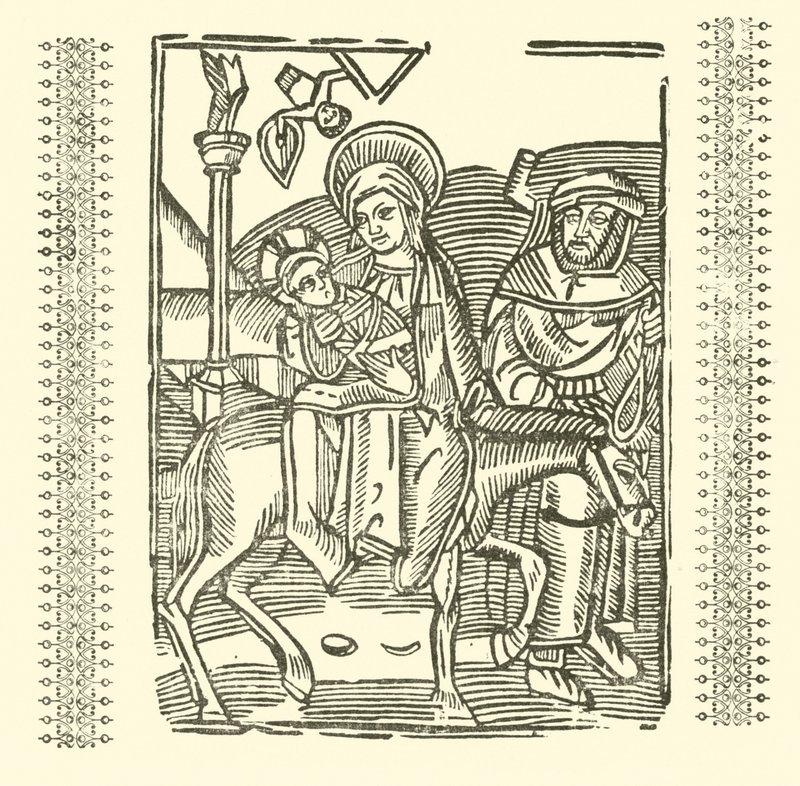 Illustrasjon for The Roxburghe Ballads (tresnitt) av (after) English School