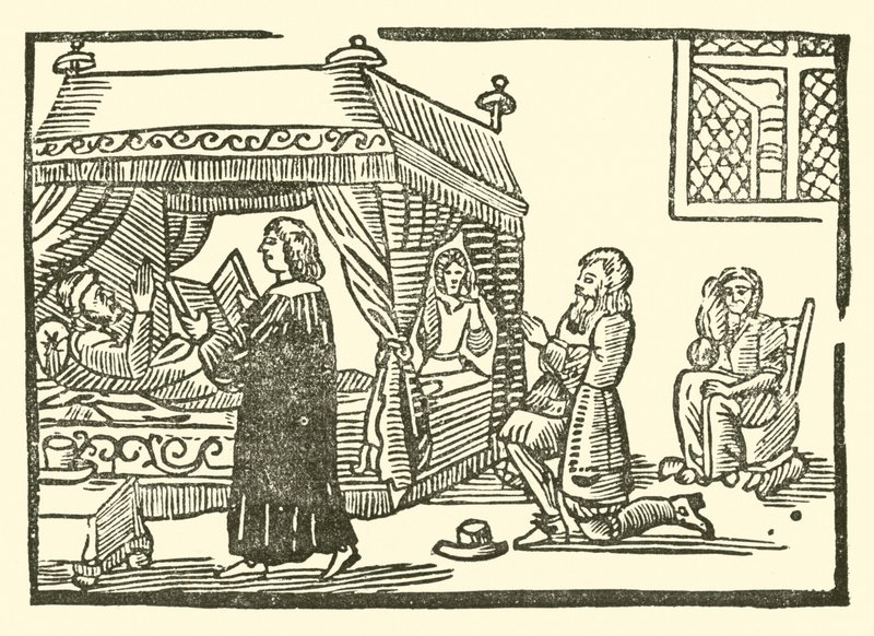 Illustrasjon for The Roxburghe Ballads (tresnitt) av (after) English School