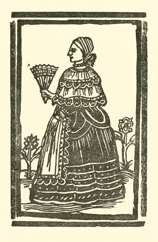 Illustrasjon for The Roxburghe Ballads (tresnitt) av (after) English School