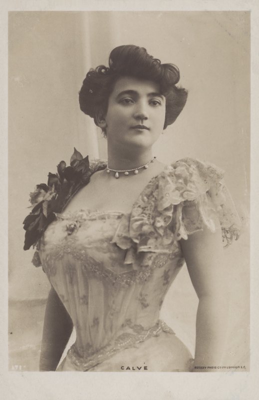 Emma Calve , fransk operasopran (s/hvitt bilde) av (after) English photographer