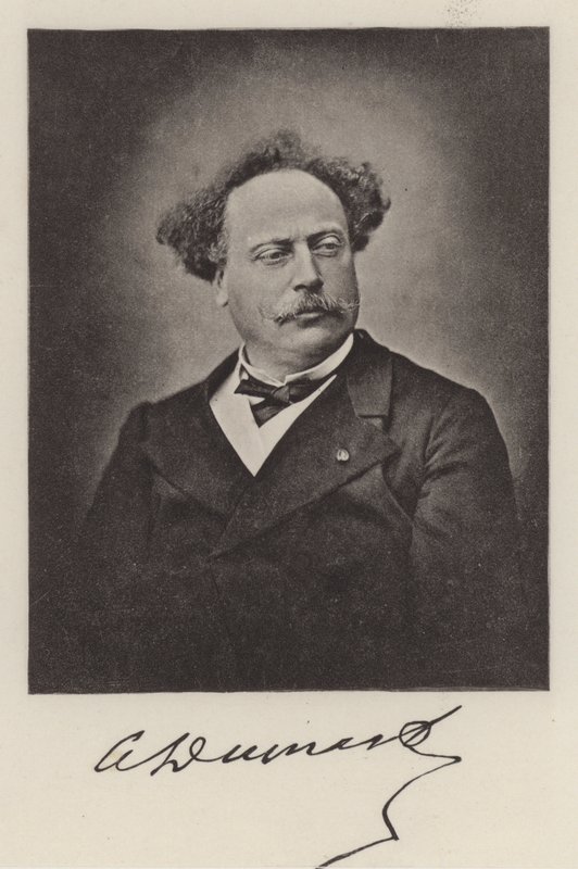 Alexandre Dumas den yngre , fransk forfatter (s/hvitt-bilde) av (after) French Photographer