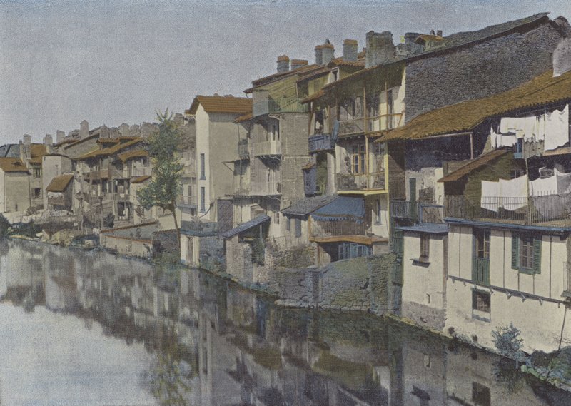 Aurillac, La jordanne (farget bilde) av (after) French Photographer