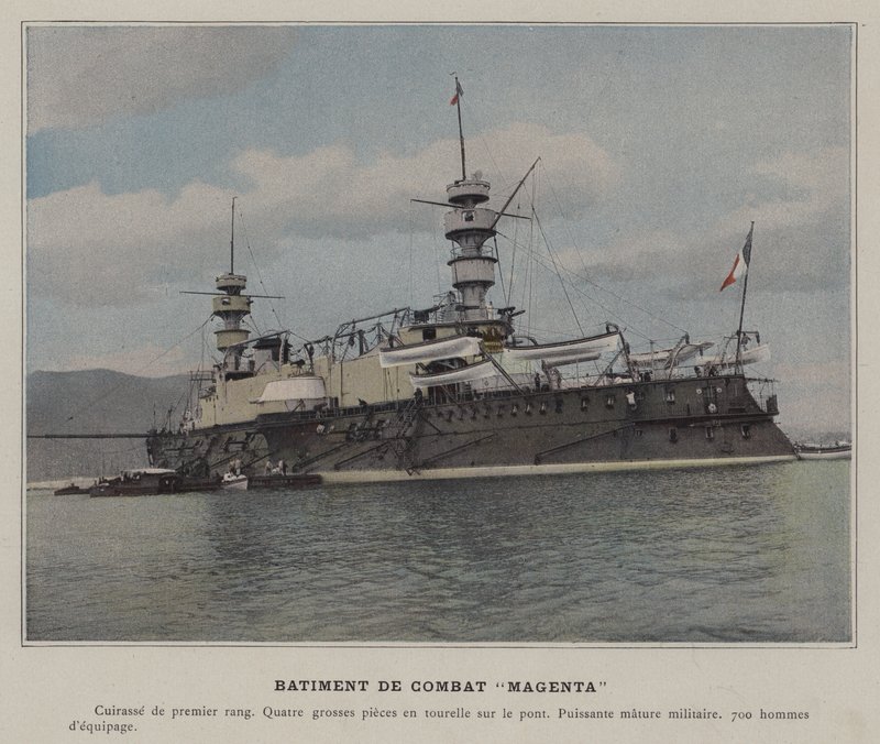Combat Building "Magenta" (farget bilde) av (after) French Photographer