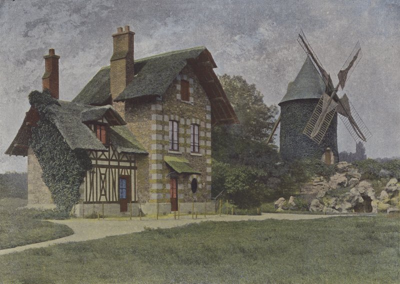 Bois de Boulogne, Møllen (farget bilde) av (after) French Photographer