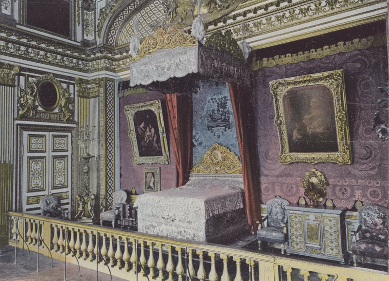 Soverom til Louis XIV (farget bilde) av (after) French Photographer