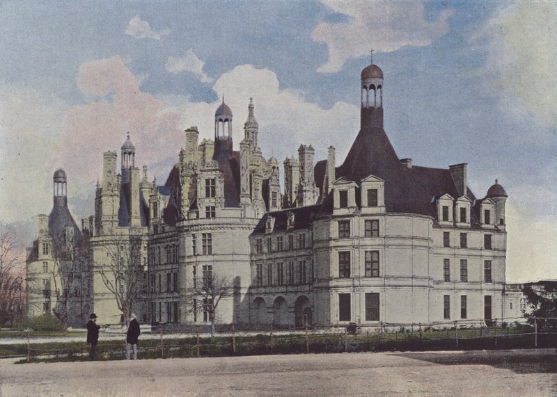 Chateau de Chambord (farget bilde) av (after) French Photographer