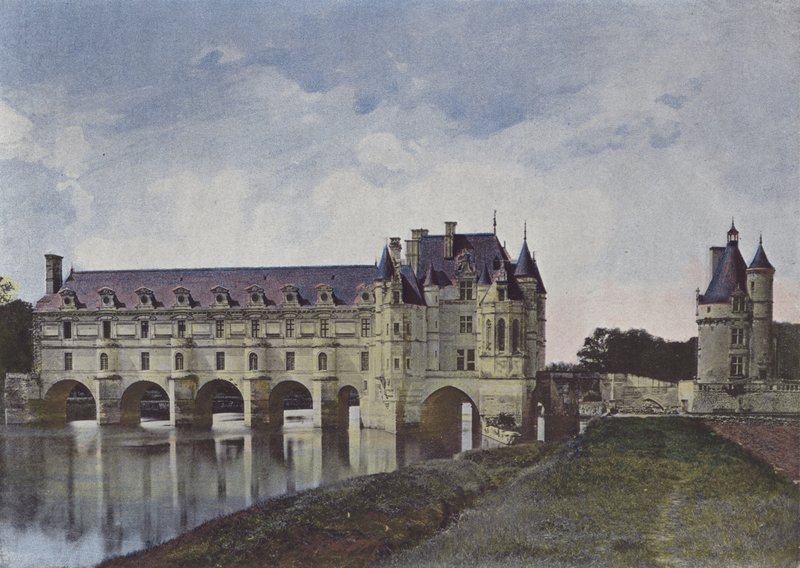 Chateau de Chenonceaux (farget bilde) av (after) French Photographer