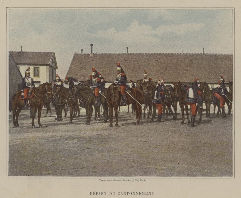 Avgang fra Cantonment (farget bilde) av (after) French Photographer