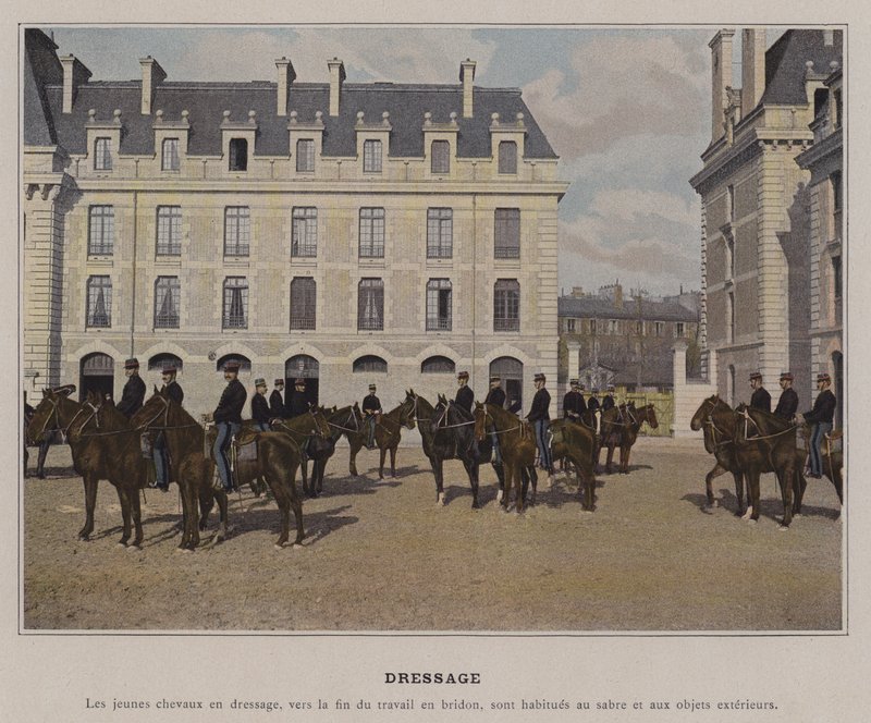 Dressur (farget bilde) av (after) French Photographer