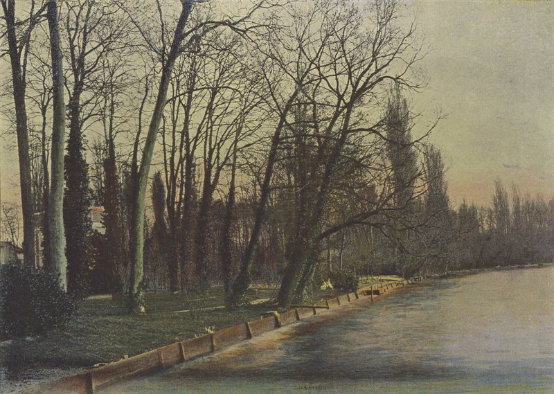 Enghien, Le Lac (farget bilde) av (after) French Photographer