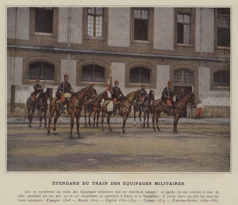 Standard for Military Crew Train (farget bilde) av (after) French Photographer