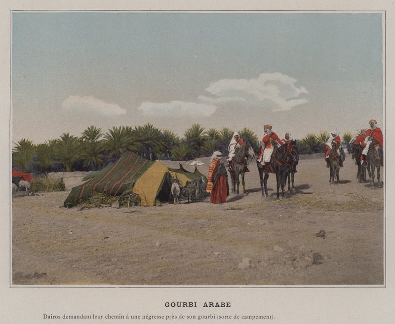 Gourbi Arabe (farget bilde) av (after) French Photographer